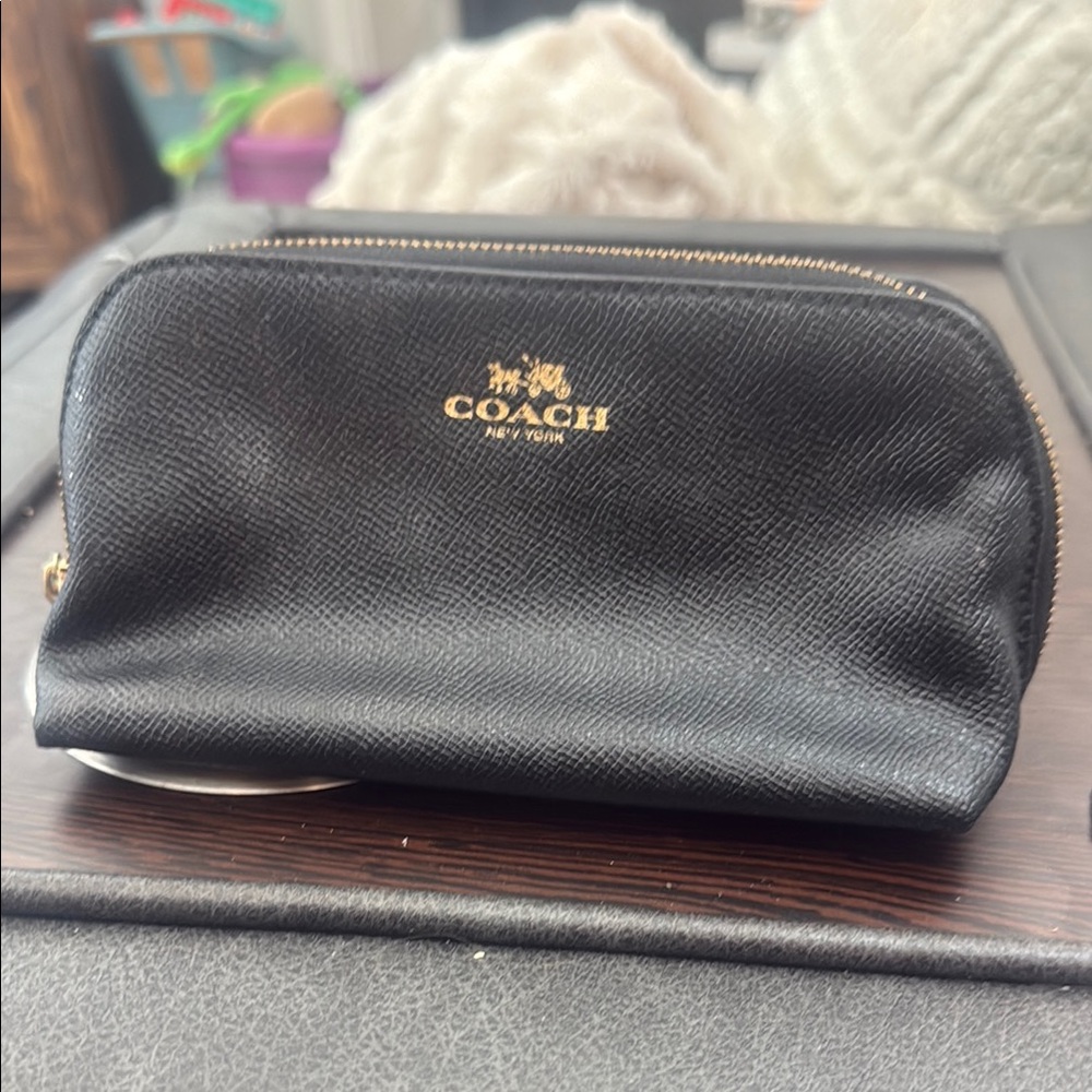 Coach Black Makeup Bag